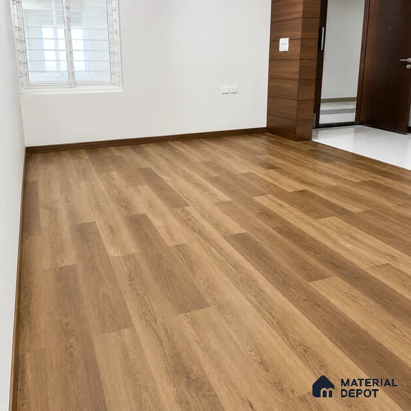 Tropical Teak Dark Wood Look 4 ft x 7 inch - 5 mm SPC Flooring | SP 00082 | 5-Year Warranty Click-Lock DIY Installation | Suitable For Kitchen, Living Room & Bedroom