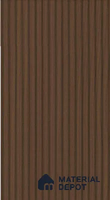 Wooden Fluted Look LM 01406 Nordic Walnut 8 ft x 4 ft Texture Finish Decorative Laminate - 1 mm  | Suitable for TV Unit, Wardrobe, Kitchen Cabinets