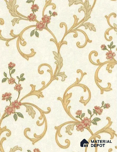 DD5700-4 | 10 Meter x 21 Inches Florals look Wallpaper - 57.41 Sq. Ft. | Minimum 15% wastage during installation