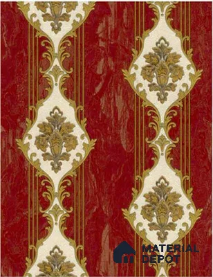 RT5500-44 | 10 Meter x 21 Inches Damask look Wallpaper - 57.41 Sq. Ft. | Minimum 15% wastage during installation