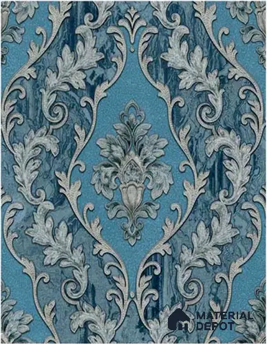 RT5500-52 | 10 Meter x 21 Inches Damask look Wallpaper - 57.41 Sq. Ft.