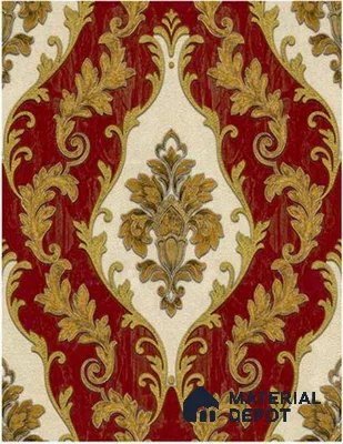RT5500-54 | 10 Meter x 21 Inches Damask look Wallpaper - 57.41 Sq. Ft. | Minimum 15% wastage during installation
