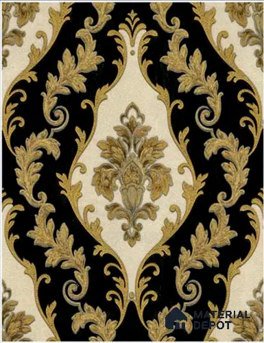 RT5500-55 | 10 Meter x 21 Inches Damask look Wallpaper - 57.41 Sq. Ft.