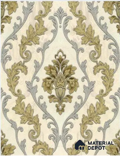 RT5500-56 | 10 Meter x 21 Inches Damask look Wallpaper - 57.41 Sq. Ft.