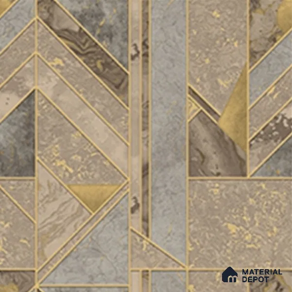 WK28-2839 | 10 Meter x 21 Inches Geometric look Wallpaper - 57.41 Sq. Ft. | Minimum 15% wastage during installation