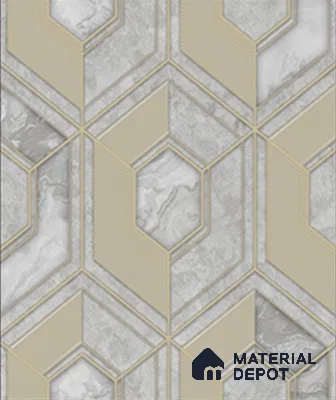 WK28-2842 | 10 Meter x 21 Inches Geometric look Wallpaper - 57.41 Sq. Ft. | Minimum 15% wastage during installation