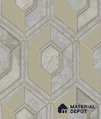 WK28-2843 | 10 Meter x 21 Inches Geometric look Wallpaper - 57.41 Sq. Ft. | Minimum 15% wastage during installation