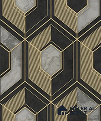 WK28-2844 | 10 Meter x 21 Inches Geometric look Wallpaper - 57.41 Sq. Ft. | Minimum 15% wastage during installation