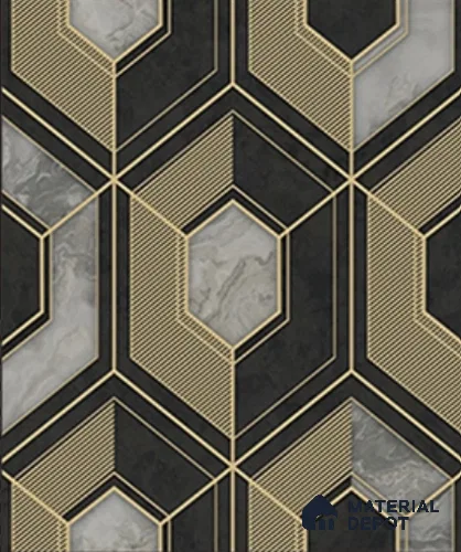 WK28-2844 | 10 Meter x 21 Inches Geometric look Wallpaper - 57.41 Sq. Ft. | Minimum 15% wastage during installation