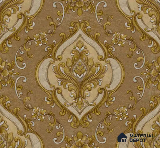 WP401-1 | 9.5 Meter x 21 Inches Damask look Wallpaper - 54.54 Sq. Ft.