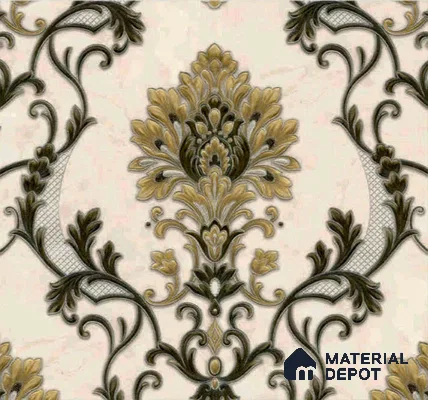 WP401-19 | 9.5 Meter x 21 Inches Damask look Wallpaper - 54.54 Sq. Ft. | Minimum 15% wastage during installation