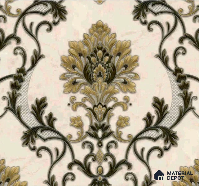 WP401-19 | 9.5 Meter x 21 Inches Damask look Wallpaper - 54.54 Sq. Ft. | Minimum 15% wastage during installation