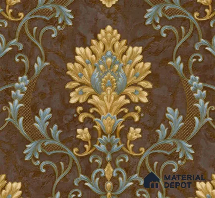 WP401-21 | 9.5 Meter x 21 Inches Damask look Wallpaper - 54.54 Sq. Ft. | Minimum 15% wastage during installation