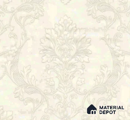 WP401-23 | 9.5 Meter x 21 Inches Damask look Wallpaper - 54.54 Sq. Ft. | Minimum 15% wastage during installation