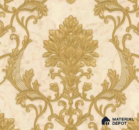 WP401-24 | 9.5 Meter x 21 Inches Damask look Wallpaper - 54.54 Sq. Ft.