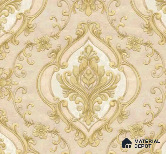 WP401-7 | 9.5 Meter x 21 Inches Damask look Wallpaper - 54.54 Sq. Ft.