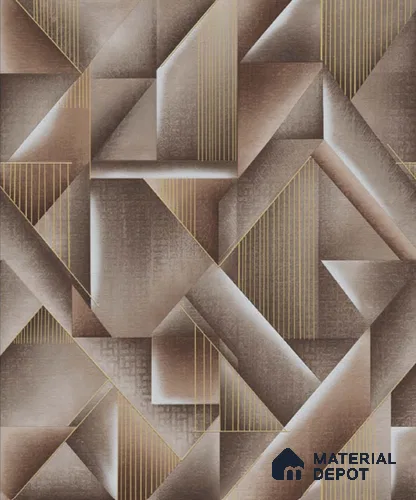 WP701-1 | 9.5 Meter x 21 Inch Vinyl Base Paper Geometric Look Wallpaper - 54.54 Sq. Ft. | Minimum 15% wastage during installation