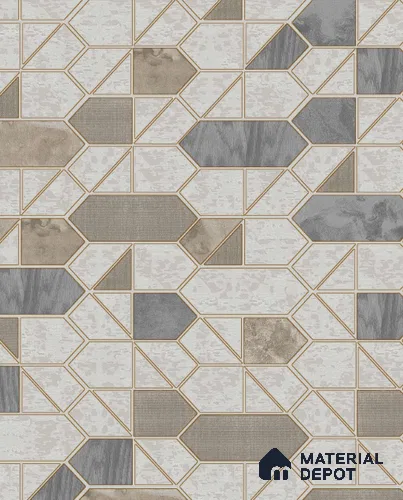 WP901-33 | 9.5 Meter x 21 Inches Geometric look Wallpaper - 54.54 Sq. Ft. | Minimum 15% wastage during installation