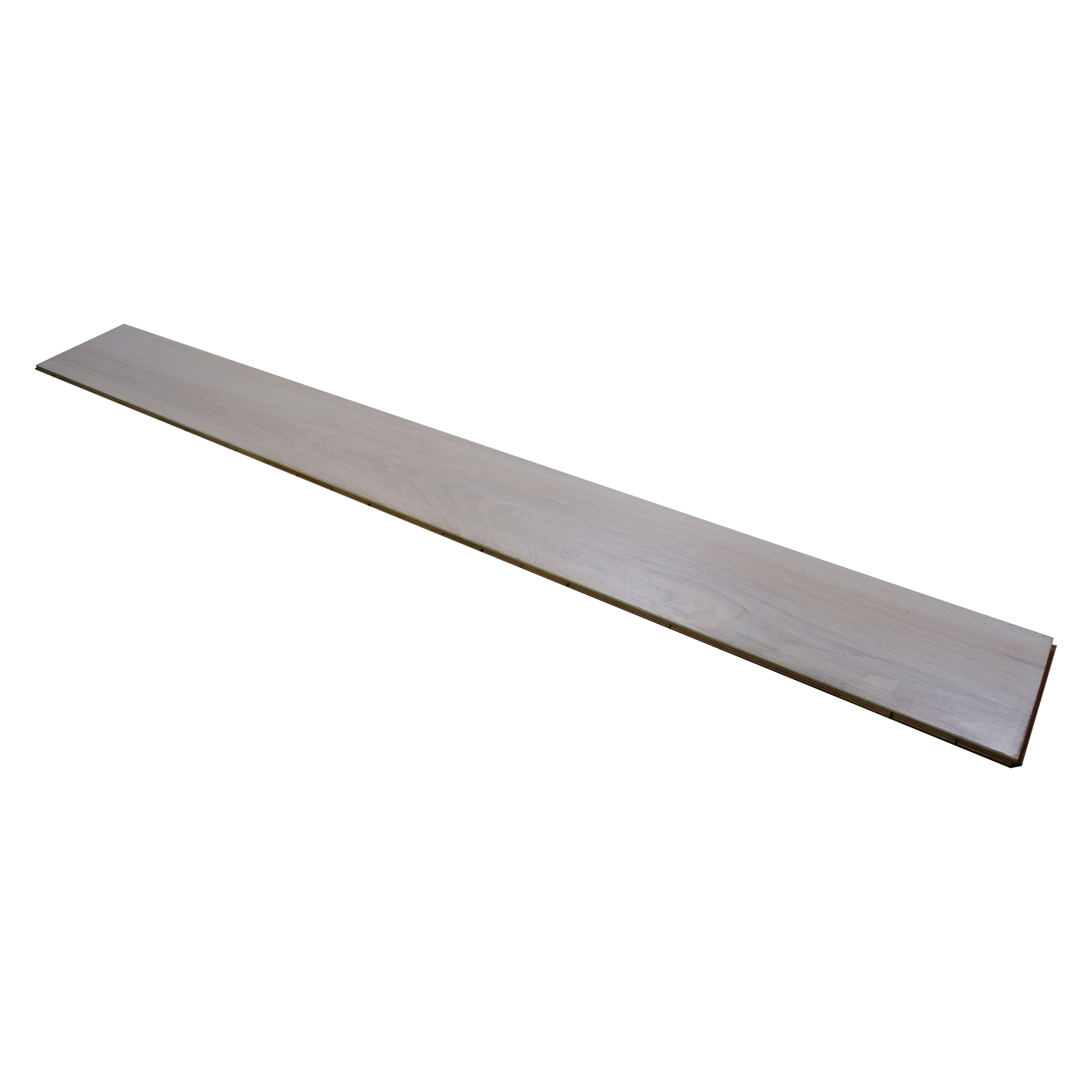Pinewood Engineered Wooden Flooring Shale Rover Beige Oak Satin Smooth Finish EF 00058 E | 48 x 5.6 inch (1210x140 mm) - 14 mm | 3 Layer Construction | Mahogany or Pinewood Core with Bottom Epoxy Coating | Top Layer 2.5 mm Thickness | UV Lacquered Surface | Floating / Gluedown Installation | 25 Years Warranty