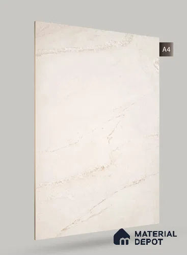 Beige Marble Look AN 1821 8 ft x 4 ft Texture Finish Decorative Laminate - 1.25 mm | Suitable for TV Unit, Wardrobe, Kitchen Cabinets
