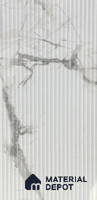 Marble Fluted Look LM 15519 Cloud Italino 8 ft x 4 ft Texture Finish Decorative Laminate - 1 mm | Suitable for TV Unit, Wardrobe, Kitchen Cabinets
