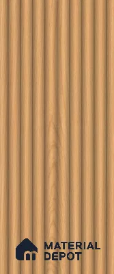 Wooden Fluted Look LM 15507 Moore White 8 ft x 4 ft Texture Finish Decorative Laminate - 1 mm | Suitable for TV Unit, Wardrobe, Kitchen Cabinets