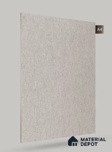 Grey Fabric Look CV 1828 Canvas 8 ft x 4 ft Texture Finish Decorative Laminate - 1.25 mm | Suitable for TV Unit, Wardrobe, Kitchen Cabinets