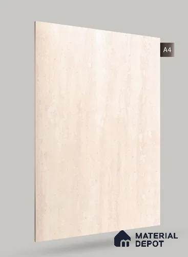 Beige Marble Look GB 1825 8 ft x 4 ft Texture Finish Decorative Laminate - 1.25 mm | Suitable for TV Unit, Wardrobe, Kitchen Cabinets