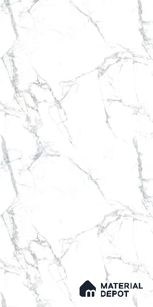 Marble Fluted Look LM 15519 Cloud Italino 8 ft x 4 ft Texture Finish Decorative Laminate - 1 mm | Suitable for TV Unit, Wardrobe, Kitchen Cabinets