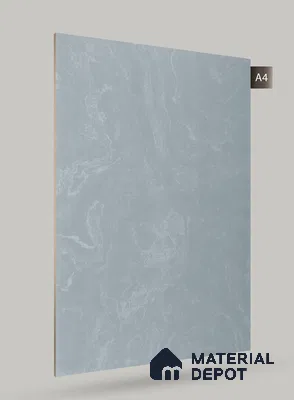 Blue Marble Look NL 660 8 ft x 4 ft High Gloss Finish Decorative Laminate - 1 mm | Suitable for TV Unit, Wardrobe, Kitchen Cabinets