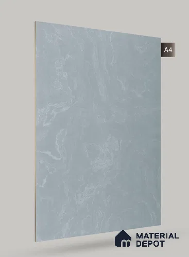 Blue Marble Look NL 660 8 ft x 4 ft High Gloss Finish Decorative Laminate - 1 mm | Suitable for TV Unit, Wardrobe, Kitchen Cabinets