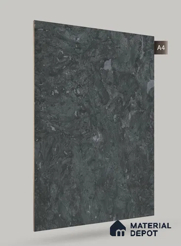 Grey Marble Look PU 1809 8 ft x 4 ft High Gloss Finish Decorative Laminate - 1.25 mm | Suitable for TV Unit, Wardrobe, Kitchen Cabinets