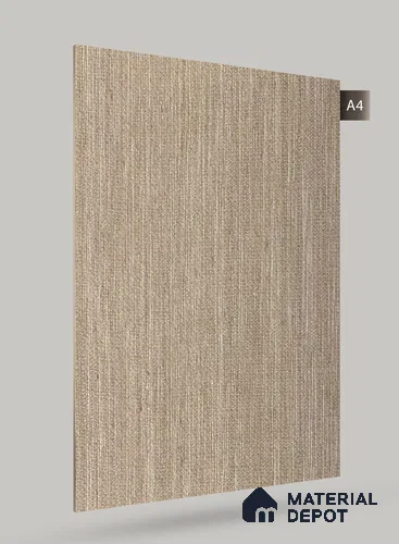 Brown Fabric Look RF 1830 Real Fabric 8 ft x 4 ft Texture Finish Decorative Laminate - 1.25 mm | Suitable for TV Unit, Wardrobe, Kitchen Cabinets