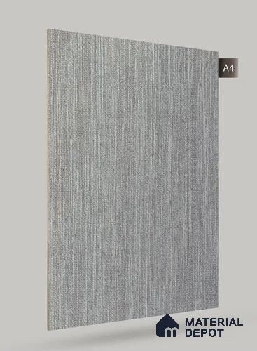 Grey Fabric Look RF 1831 Real Fabric 8 ft x 4 ft Texture Finish Decorative Laminate - 1.25 mm | Suitable for TV Unit, Wardrobe, Kitchen Cabinets