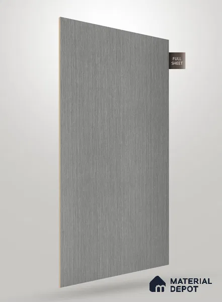 Grey Fabric Look RF 1831 Real Fabric 8 ft x 4 ft Texture Finish Decorative Laminate - 1.25 mm | Suitable for TV Unit, Wardrobe, Kitchen Cabinets