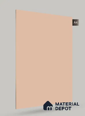 Soft Peach Beige Solid Colors Look SM 135 8 ft x 4 ft Super Matte Finish Decorative Laminate - 1 mm | Suitable for Living Room, Kitchen, Office