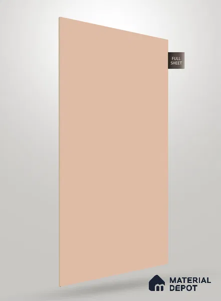 Soft Peach Beige Solid Colors Look SM 135 8 ft x 4 ft Super Matte Finish Decorative Laminate - 1 mm | Suitable for Living Room, Kitchen, Office