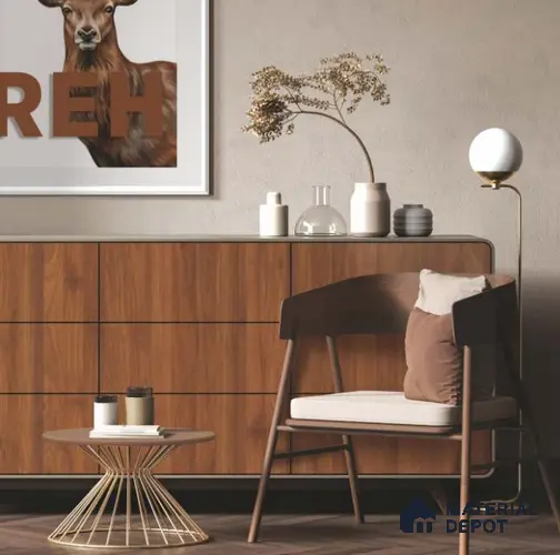 Wooden Look LM 15561 Mangrove Wood 8 ft x 4 ft Matte Finish Decorative Laminate - 1 mm | Suitable for TV Unit, Wardrobe, Kitchen Cabinets