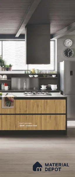 Wooden Look LM 01649 Alaskan Pine 8 ft x 4 ft Texture Finish Decorative Laminate - 1 mm | Suitable for TV Unit, Wardrobe, Kitchen Cabinets