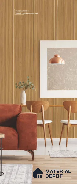 Wooden Look LM 01659 Madagascar Oak 8 ft x 4 ft Texture Finish Decorative Laminate - 1 mm | Suitable for TV Unit, Wardrobe, Kitchen Cabinets