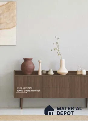 Wooden Look LM 01623 Hard Hemlock 8 ft x 4 ft Texture Finish Decorative Laminate - 1 mm | Suitable for TV Unit, Wardrobe, Kitchen Cabinets