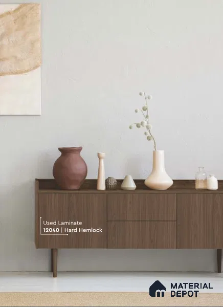 Wooden Look LM 01623 Hard Hemlock 8 ft x 4 ft Texture Finish Decorative Laminate - 1 mm | Suitable for TV Unit, Wardrobe, Kitchen Cabinets