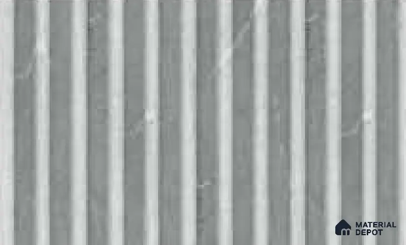 Armani Grey 10 ft x 0.6 ft (3060x180 mm) Arch Design Interior & Exterior Wall & Ceiling Panel - 17 mm | Suitable for Balcony, Facade & Open Area | Width is Subjected to 5% Variation