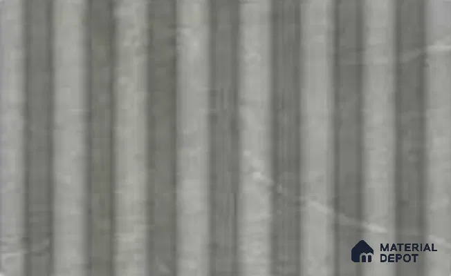 Armani Grey 10 ft x 0.7 ft (3060x215 mm) Dome Design Interior & Exterior Wall & Ceiling Panel - 20 mm | Suitable for Balcony, Facade & Open Area | Width is Subjected to 5% Variation