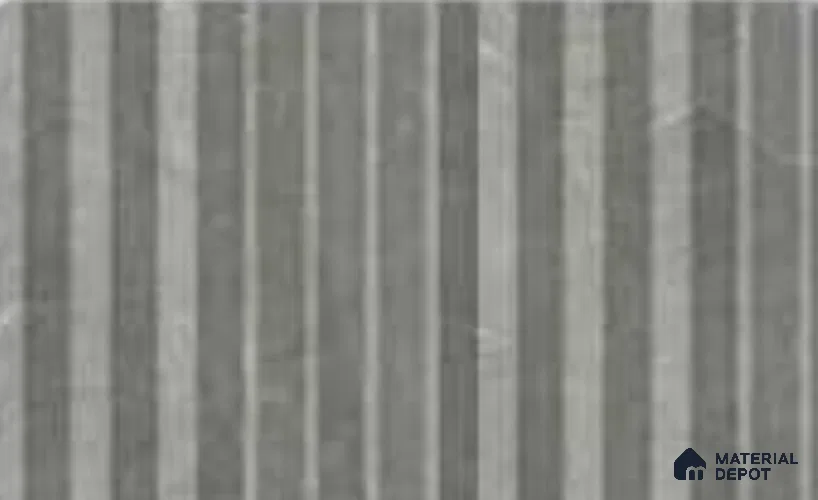 Armani Grey 10 ft x 0.89 ft (3060x270 mm) Unic Design Interior & Exterior Wall & Ceiling Panel - 15 mm | Suitable for Balcony, Facade & Open Area | Width is Subjected to 5% Variation