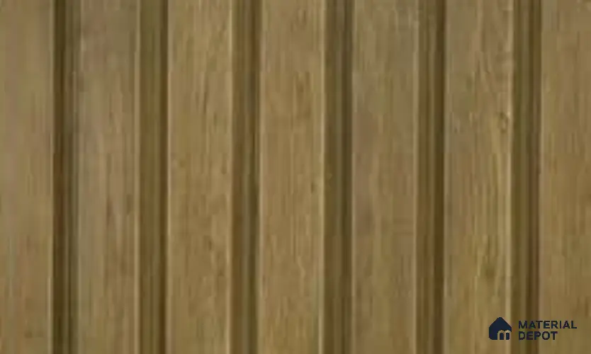 Beech Wood 10 ft x 0.86 ft (3060x265 mm) Louvers Design Interior & Exterior Wall & Ceiling Panel - 14 mm | Suitable for Balcony, Facade & Open Area | Width is Subjected to 5% Variation