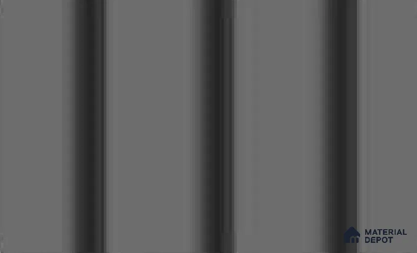 Cloud Grey 10 ft x 0.89 ft (3060x270 mm) Wave Pastel Design Interior & Exterior Wall & Ceiling Panel - 16 mm | Suitable for Balcony, Facade & Open Area | Width is Subjected to 5% Variation