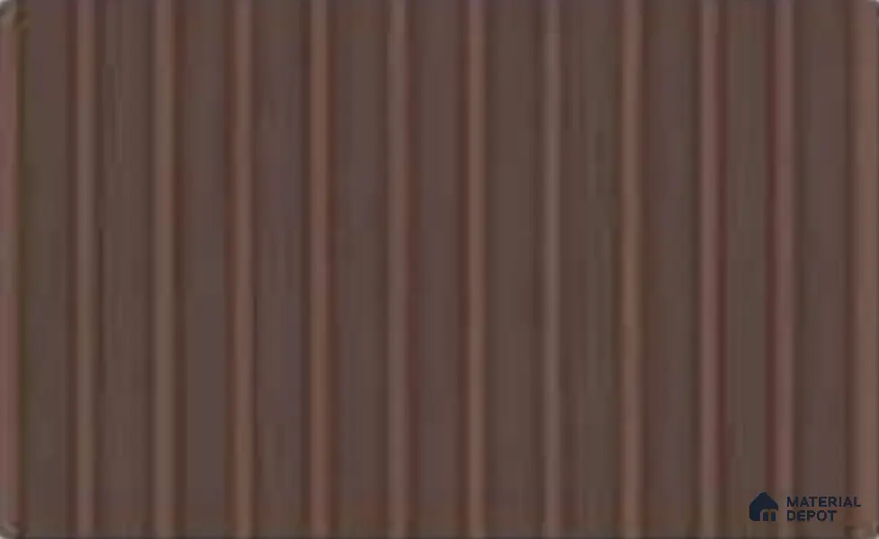 Copper 10 ft x 0.6 ft (3060x180 mm) Dual Tone Arch Design Interior & Exterior Wall & Ceiling Panel - 17 mm | Suitable for Balcony, Facade & Open Area | Width is Subjected to 5% Variation