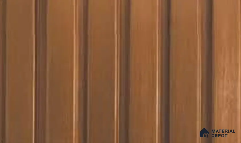 Copper 10 ft x 0.86 ft (3060x265 mm) Louvers Design Interior & Exterior Wall & Ceiling Panel - 14 mm | Suitable for Balcony, Facade & Open Area | Width is Subjected to 5% Variation