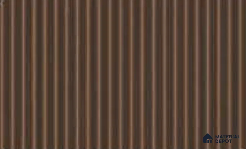 Copper 10 ft x 0.45 ft (3060x140 mm) Pyramid Design Interior & Exterior Wall & Ceiling Panel - 14 mm | Suitable for Balcony, Facade & Open Area | Width is Subjected to 5% Variation